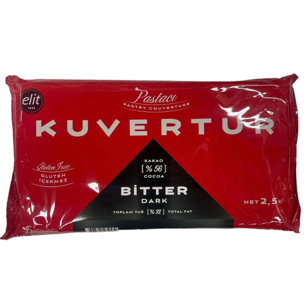 Elit Bitter Kuvertür Çikolata 2,5 Kg