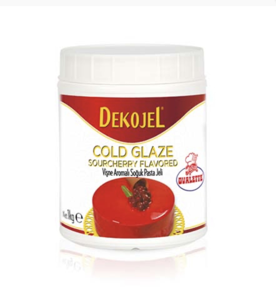Ovalette Dekojel Vişne Aromalı Soğuk Pasta Jeli 1 Kg