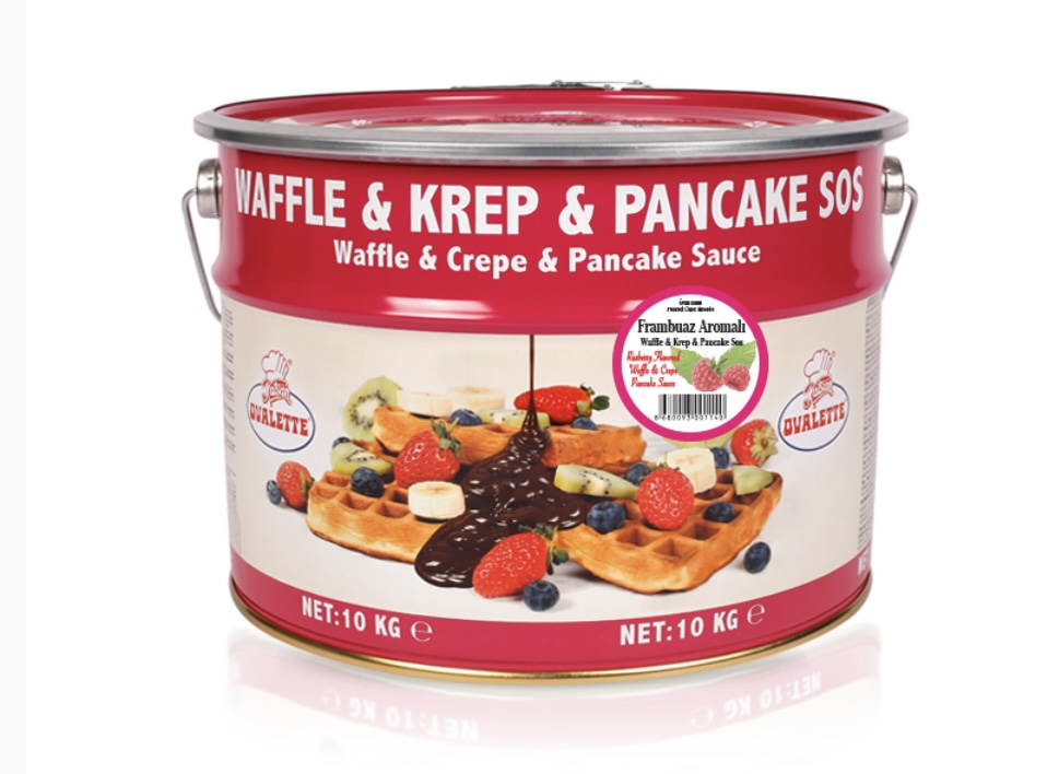 Ovalette Frambuaz Aromalı Waffle Sos 10 Kg