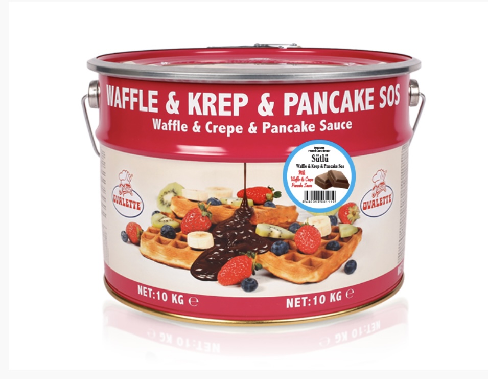 Ovalette Sütlü Waffle Sos 10 Kg