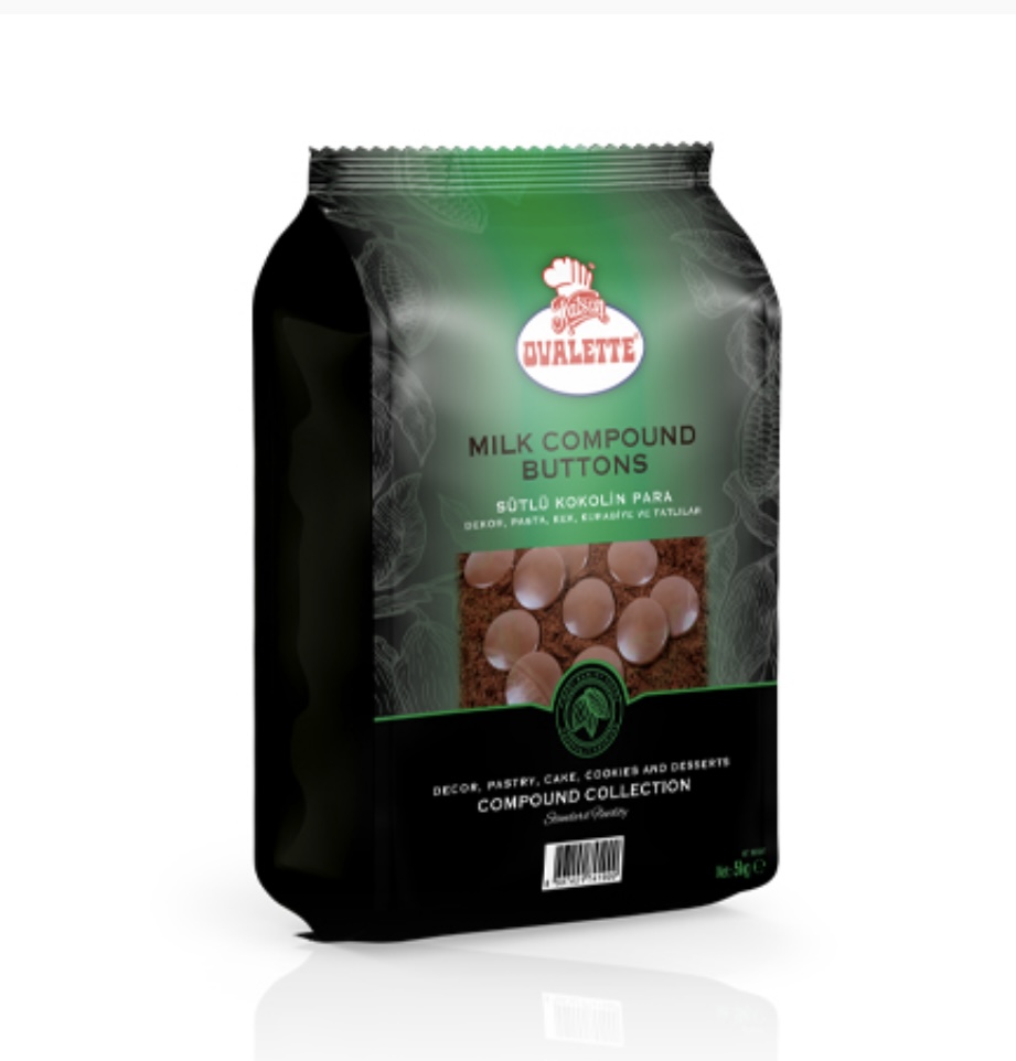 Ovalette Sütlü Kokolin Pul Çikolata 5 Kg