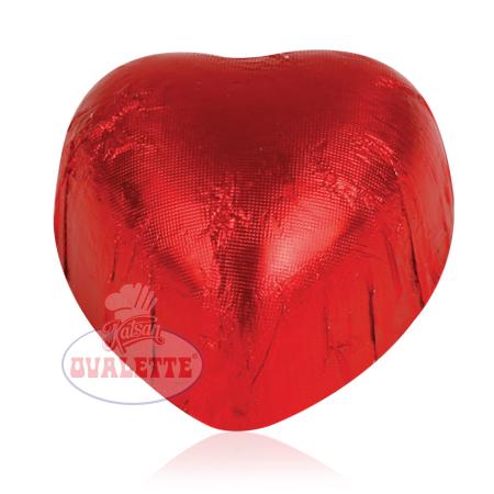 Ovalette Yaldızlı Küçük Kalp Kırmızı 168 Adet