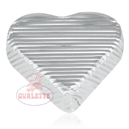 Ovalette Yaldızlı Orta Kalp Gümüş 96 Adet