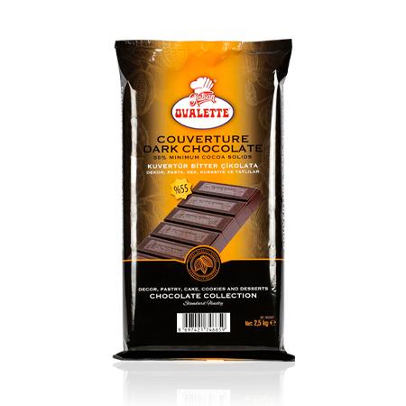 Ovalette %55 Bitter Kuvertür Çikolata 2,5 Kg