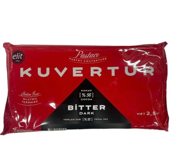 Elit Bitter Kuvertür Çikolata 2,5 Kg
