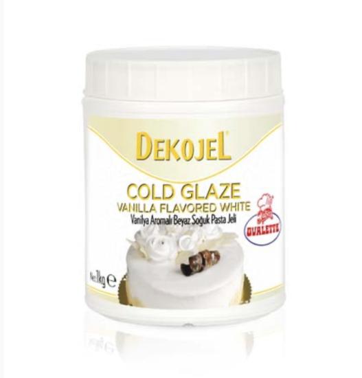 Ovalette Dekojel Vanilya Aromalı Beyaz Soğuk Pasta Jeli 1 Kg