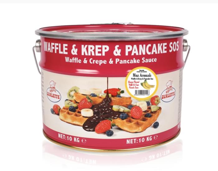 Ovalette  Muz Aromalı Waffle Sos 10 Kg