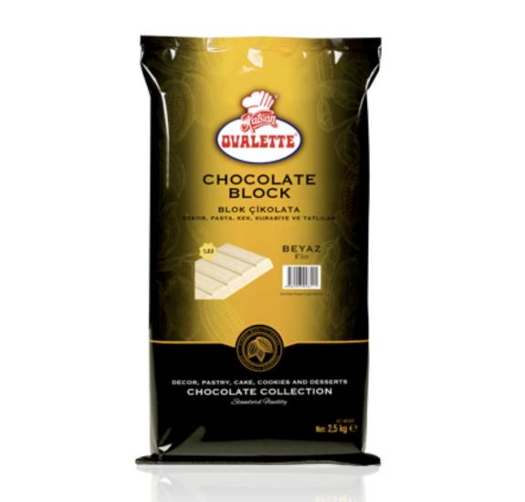 Ovalette Beyaz Kuvertür Çikolata 2.5 Kg