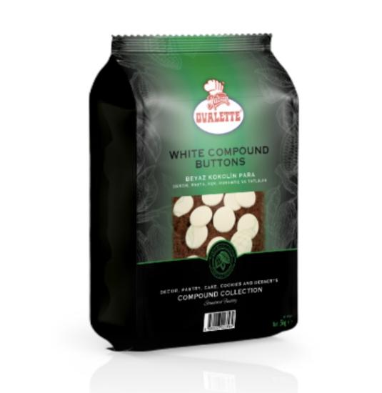 Ovalette Beyaz Kokolin Pul Çikolata 5 Kg
