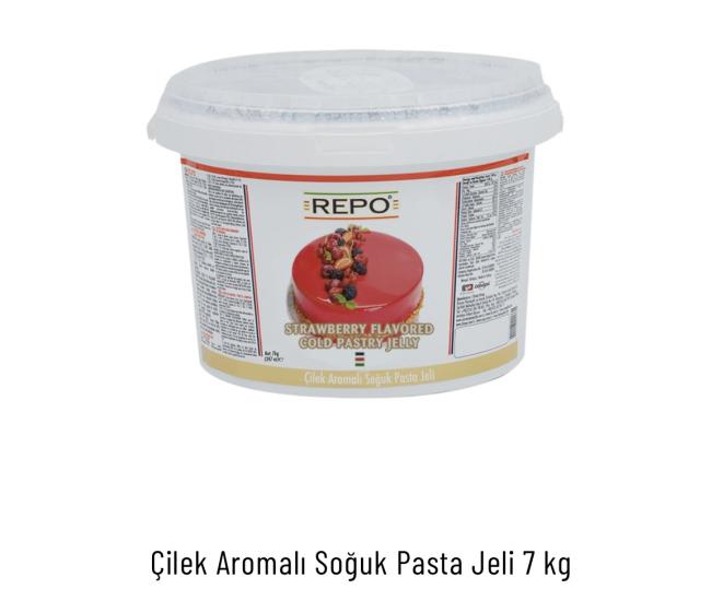 Repo Çilek Aromalı Soğuk Pasta Jeli 7 Kg