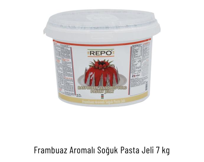 Repo Frambuaz Aromalı Soğuk Pasta Jeli 7 Kg