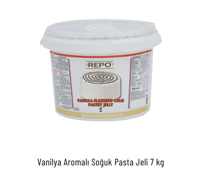 Repo Vanilya Aromalı Soğuk Pasta Jeli 7 Kg