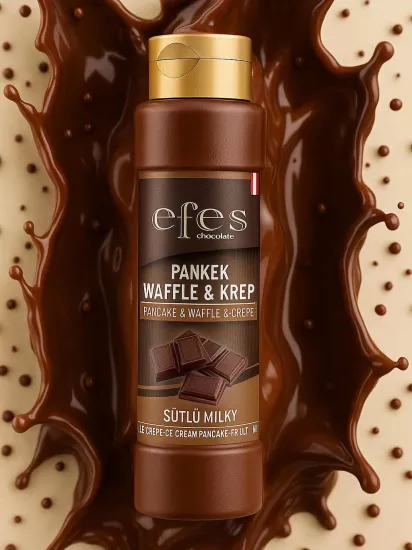Efes Waffle Sos Sütlü 800gr