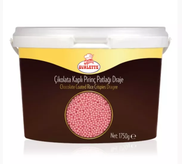 Pirinç Patlağı Draje Frambuaz 1,75 Kg