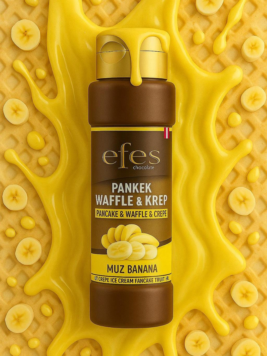 Efes Waffle Sos Muz 800gr